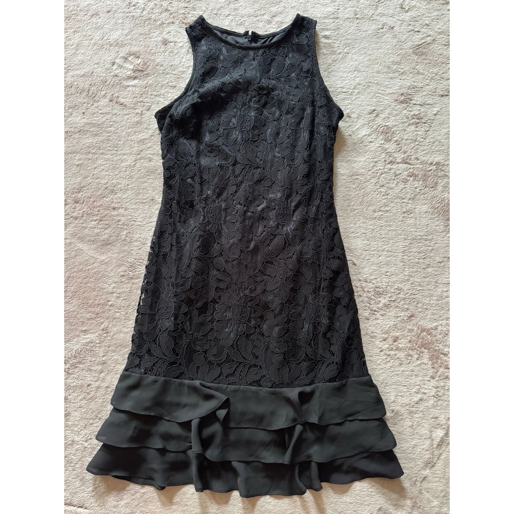 Julia Jordan Dress Womens Lace Mini A Line Stretch Whimsigoth Fairy A Line Sz 4